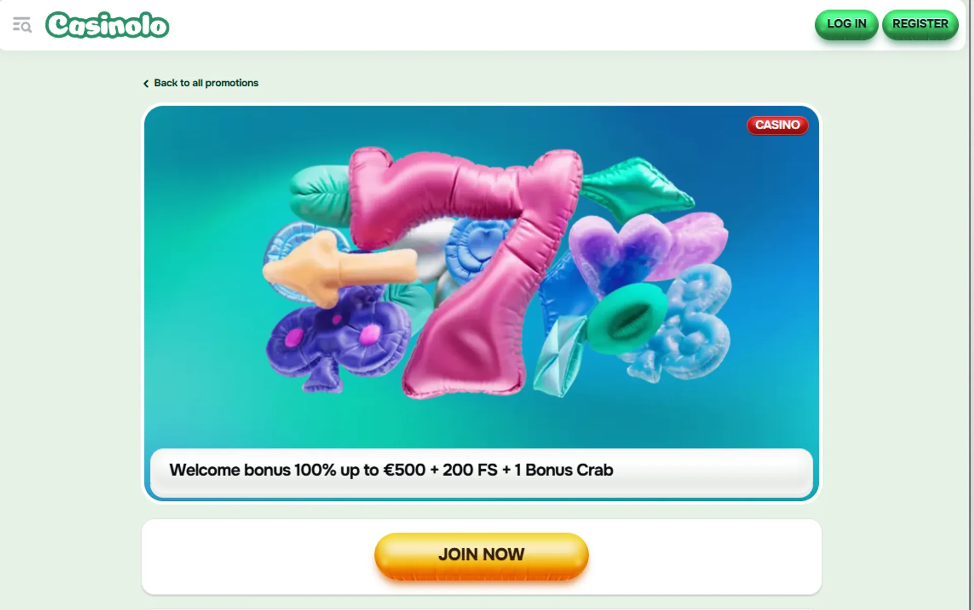 Chute bet